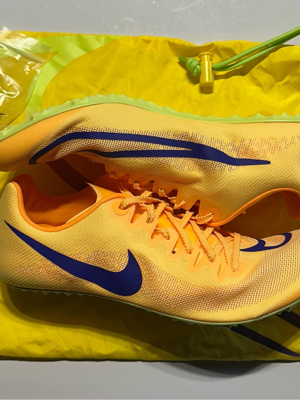 Nike Zoom JA Fly 4 Citron Pulse Indigo DR2741-800 Track Shoes Mens Size 11 New